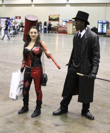 I'm not certain, but I think she's Harley Quinn. Big mallet though.