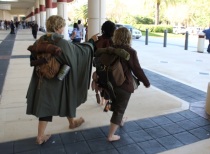 Hobbits journeying into Orlando