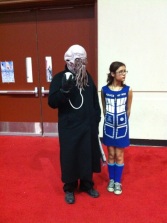 An Ood! (and a girl wrapped in a TARDIS.)